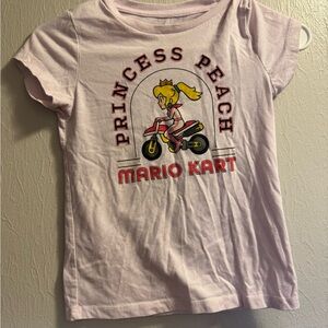 Kids Princess Peach Mario Kart Tee - Light Pink